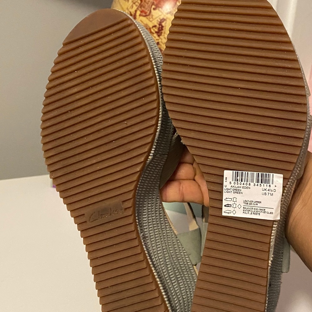 Clarks Platform Sandals - Picture 4 of 5